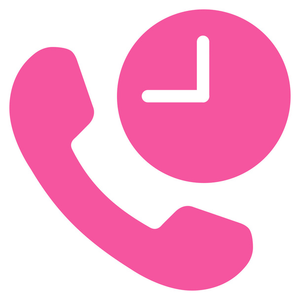 Phone Time Icon - Vector, Image
