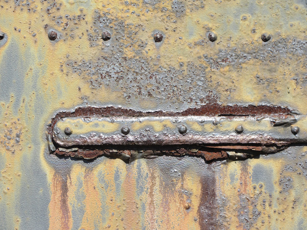 Rusty Grunge Hinge Textured Background - Photo, Image