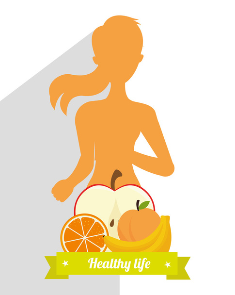 fitness zdrowy styl życia - Wektor, obraz