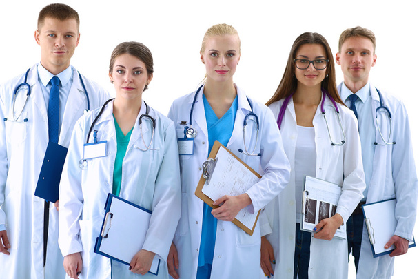 Ritratto di un gruppo di colleghi sorridenti dell'ospedale in piedi insieme - Foto, immagini