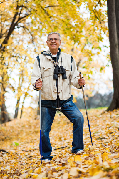 Homme âgé ayant une retraite active
 - Photo, image