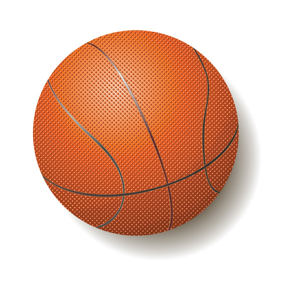 Basketbol topu turuncu - Vektör, Görsel