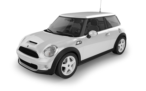 Mini-Sportwagen auf weißem Hintergrund - Foto, Bild
