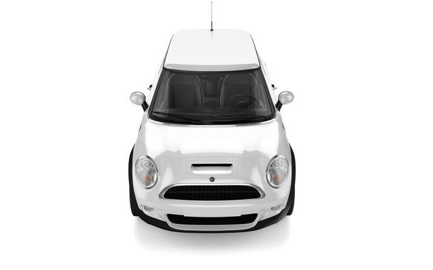 Mini sport auto op witte achtergrond - Foto, afbeelding