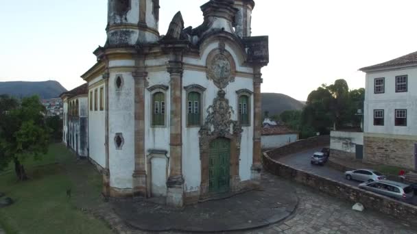 Igreja de Sao Francisco de Assis Ouro Preto'daki içinde - Video, Çekim