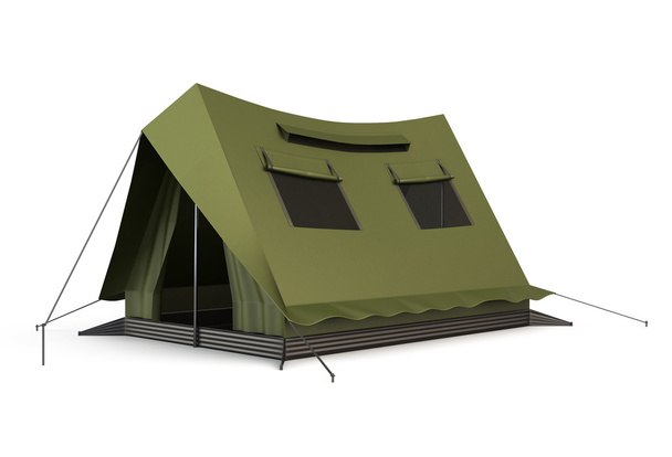 Tourist tent isolated on a white - Fotó, kép