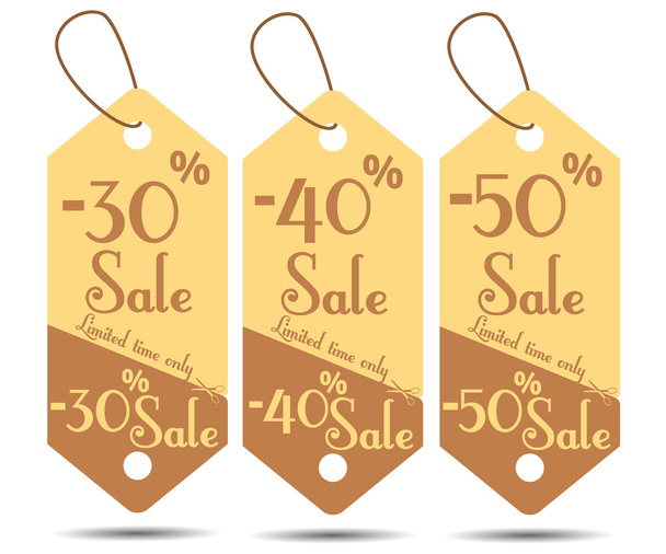 Vector illustration of price tag. Sale Tags. - Vector, Image