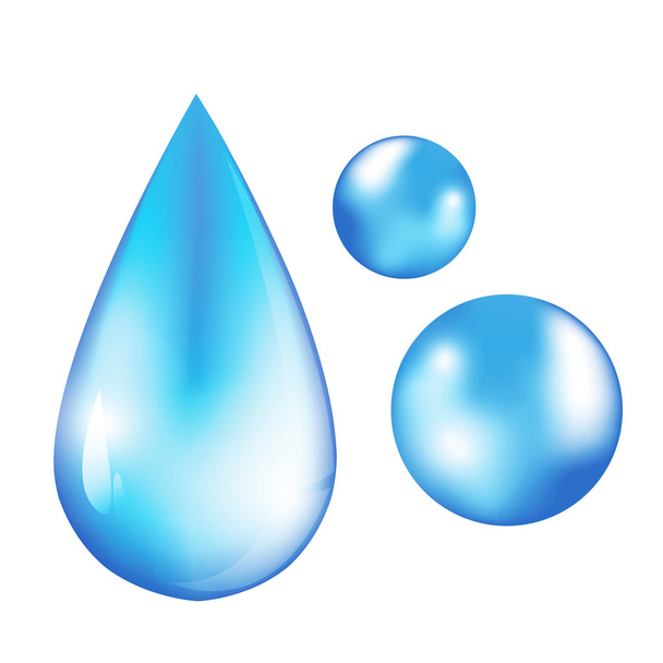Gotas isoladas de água vetorial
 - Vetor, Imagem