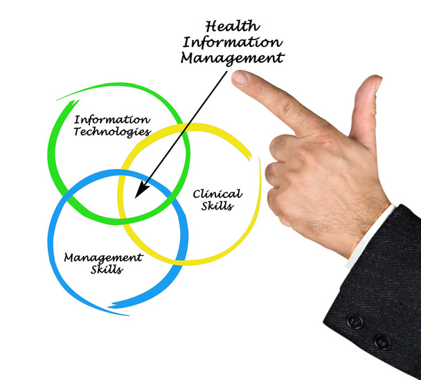 Diagramm für das Gesundheitsinformationsmanagement - Foto, Bild