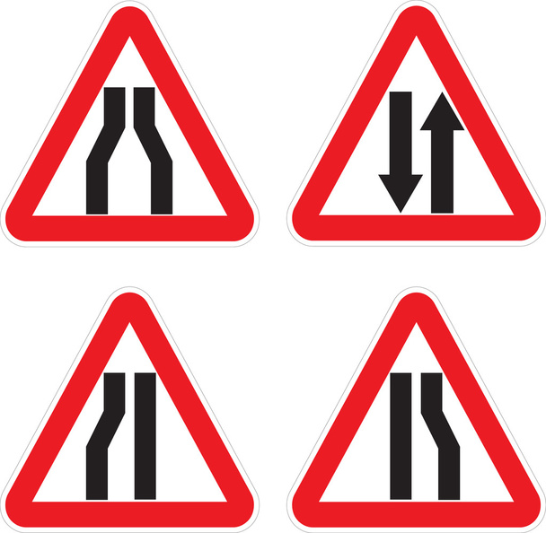 Carretera signos vector
 - Vector, Imagen