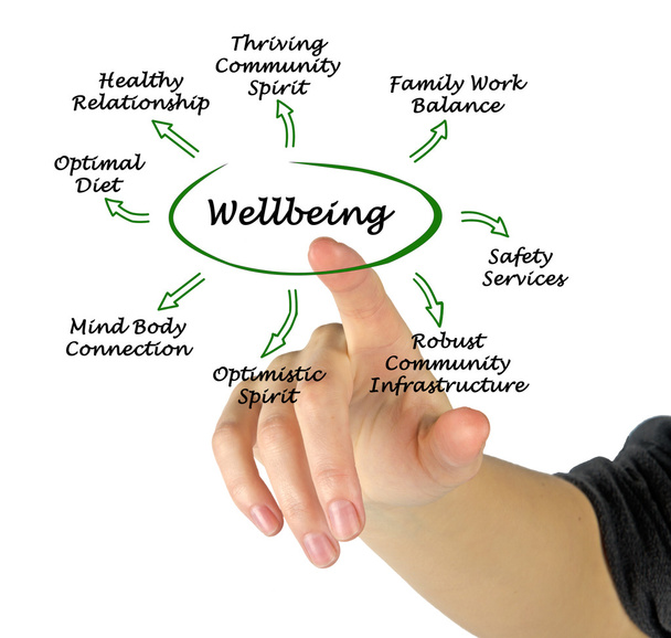 Presentation of Diagram of Wellbeing - Photo, Image