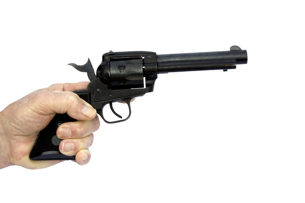 Revolver pistol isolated - Valokuva, kuva