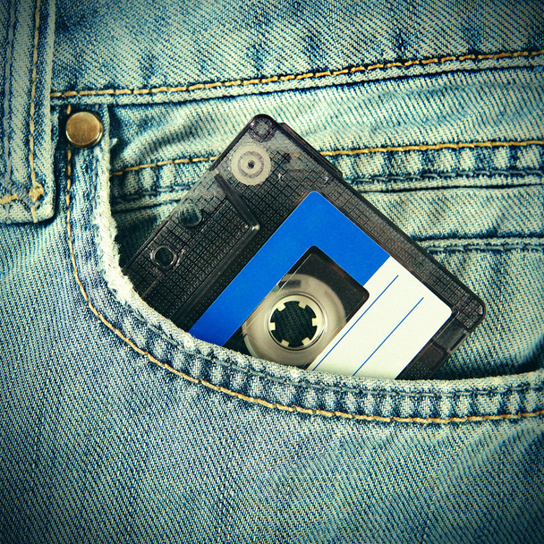 Cassette in the Jeans Pocket - Фото, зображення