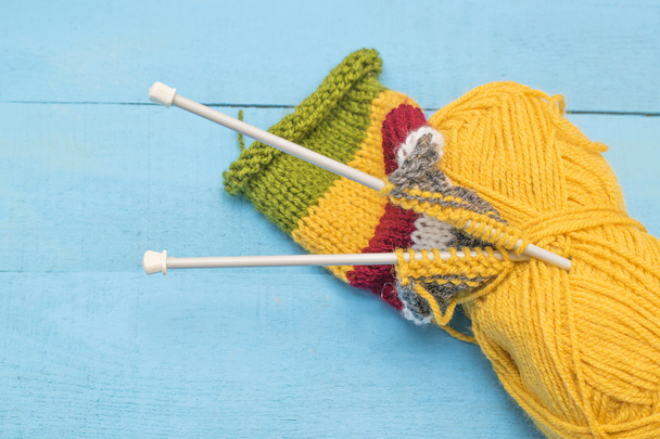 the knitting background - Photo, Image