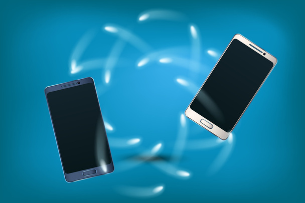 Tableta y smartphone
 - Vector, imagen