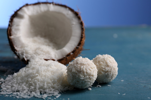 Candies in coconut flakes - Фото, изображение