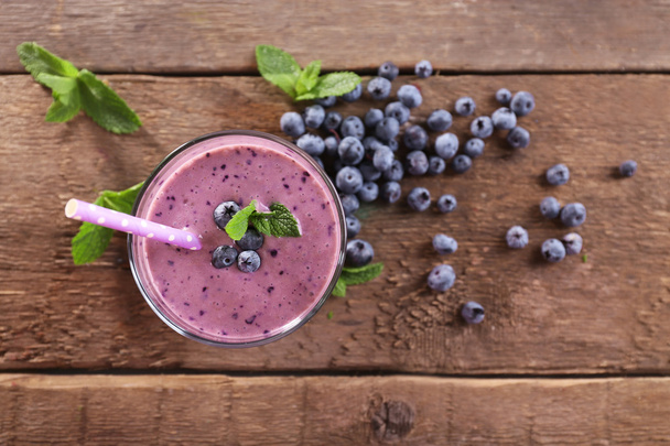 Tasty blueberry yogurt - Foto, immagini