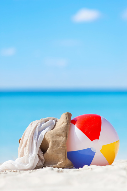 vacation concept, beach items - Фото, изображение