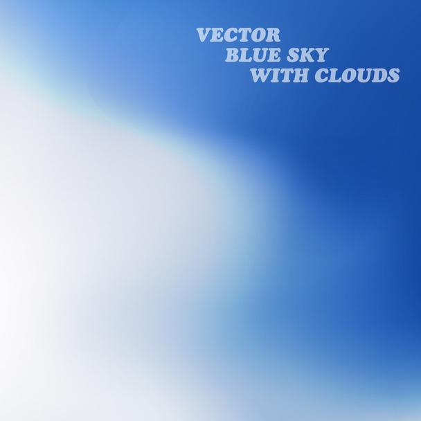 青い空の雲 - ベクター画像