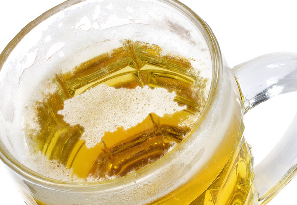 Testa di birra a forma di Honduras in una tazza di birra. (serie
) - Foto, immagini