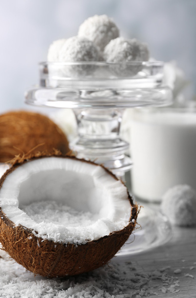 Candies in coconut flakes - Фото, изображение