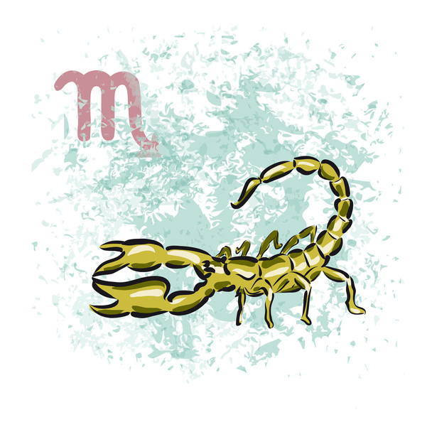 Skorpion znak zodiaku - Wektor, obraz