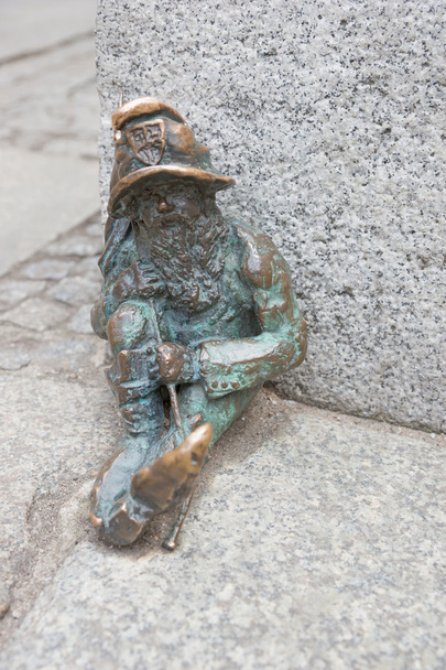 GNOME άγαλμα στο wroclaw - Φωτογραφία, εικόνα