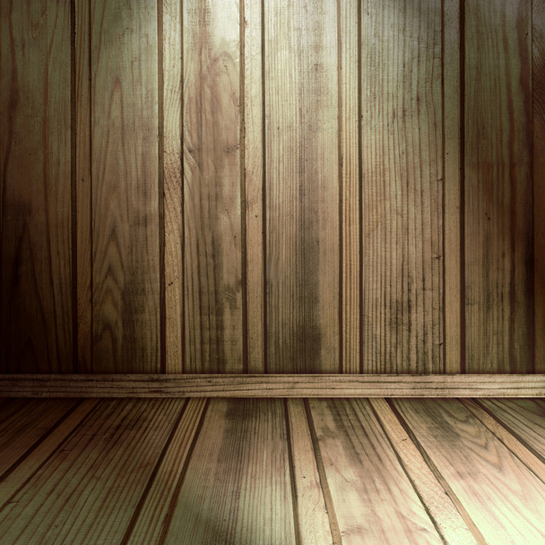Old wooden interior - Фото, изображение