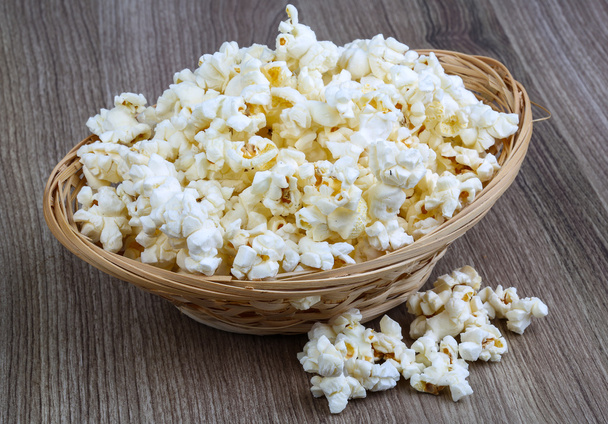hot Popcorn in the basket - Photo, Image