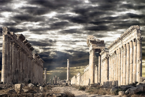 apamea ruinen, syrien - Foto, Bild