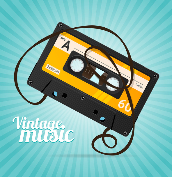 Vintage Music Background. Vector - Vecteur, image