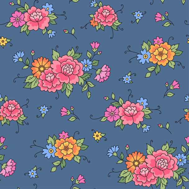 Floral seamless pattern. - Διάνυσμα, εικόνα