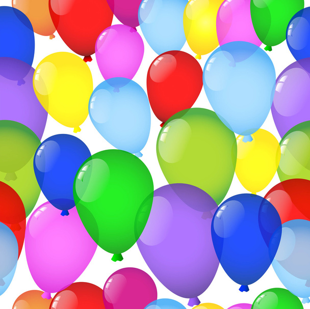Seamless background with balloons - Вектор,изображение