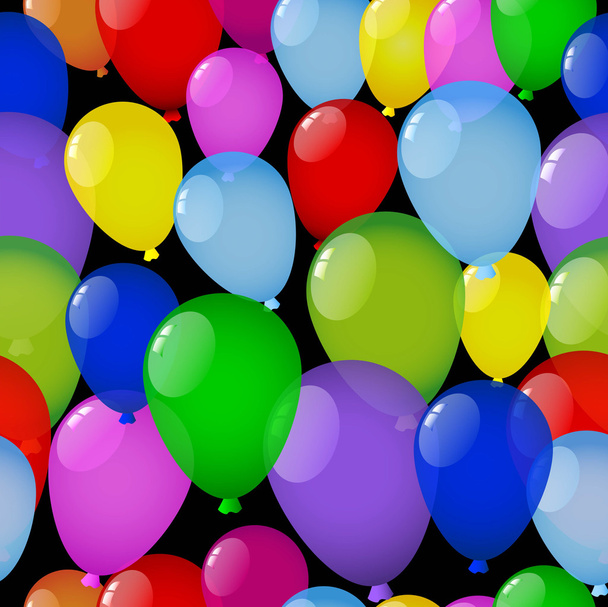 Seamless background with balloons - Vector, Image