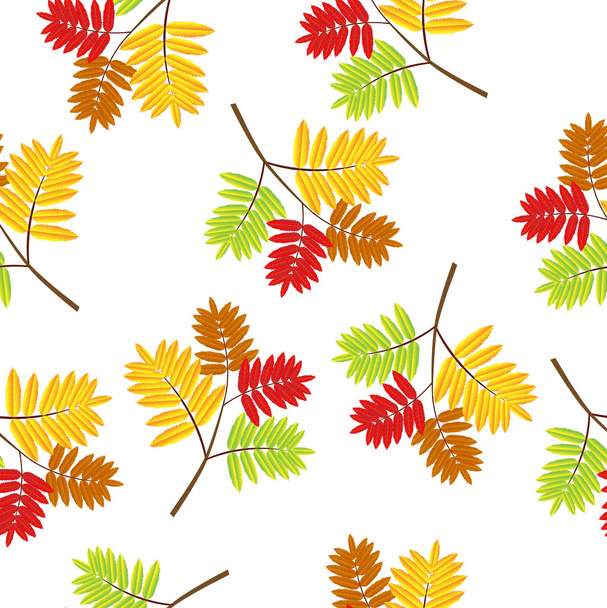 Seamless background with autumn leaves - Vetor, Imagem
