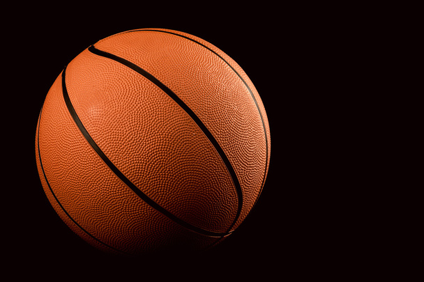 Basketball on black background - Foto, Bild