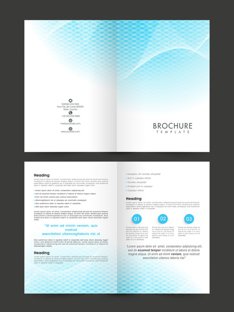 Stylish Business Flyer or Brochure design. - Vector, Image