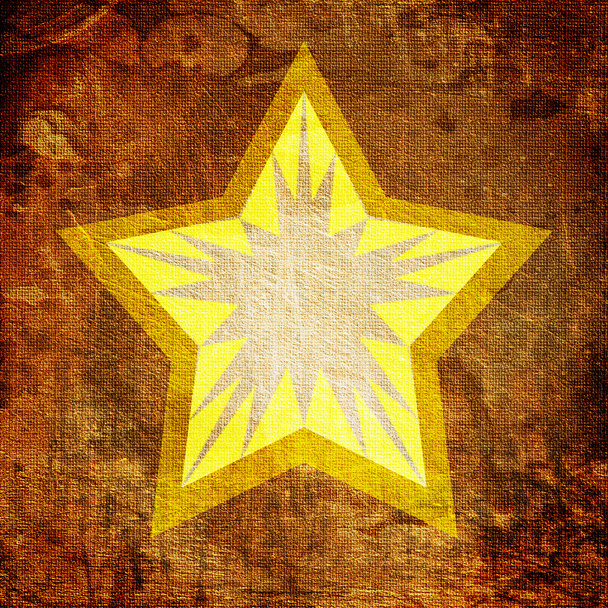 Star on dark grunge background - Фото, зображення