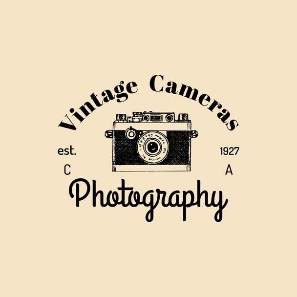 Logotipo de fotografia vintage
. - Vetor, Imagem