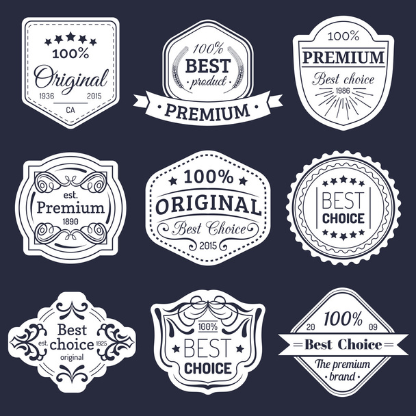 Best choice emblems. - Vektor, Bild