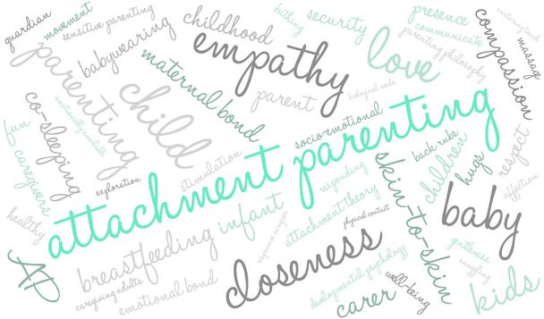 Attachment Parenting Word Cloud - Vector, afbeelding
