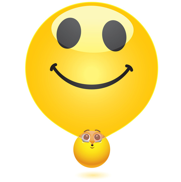 笑顔のボール - ベクター画像