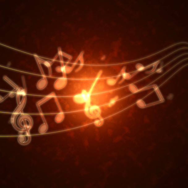 Горящие музыкальные символы
 - Фото, изображение
