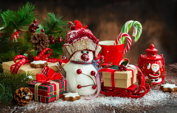 Noel hediyeleri ve tatlılar - Fotoğraf, Görsel
