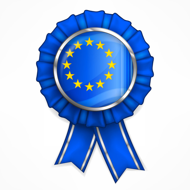 European award ribbon - Vector, imagen
