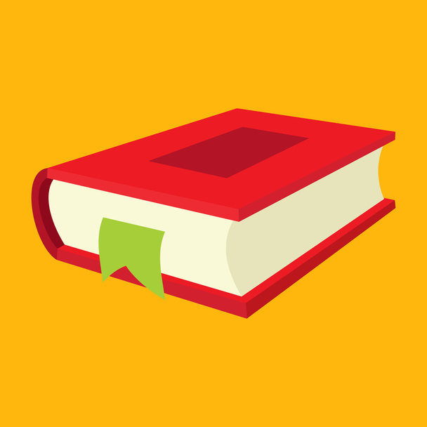 Nice book flat icon - Vector, Image
