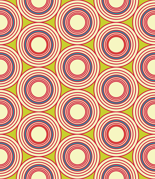 Vector modern seamless colorful geometry circles pattern, color abstract geometric background, trendy multicolored print, retro texture, hipster fashion design - Διάνυσμα, εικόνα