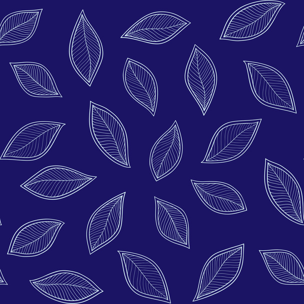 feuilles blanches sur un fond bleu vecteur main abstraite transparente
- - Vecteur, image