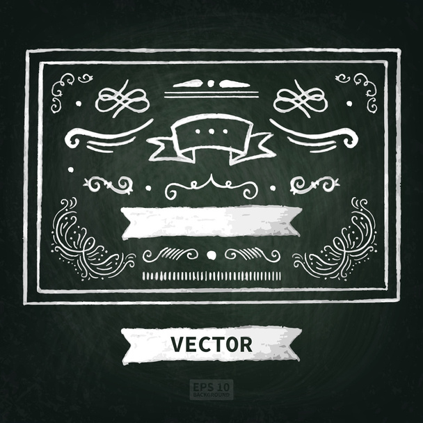 Kréta táblák textúra - Vektor, kép