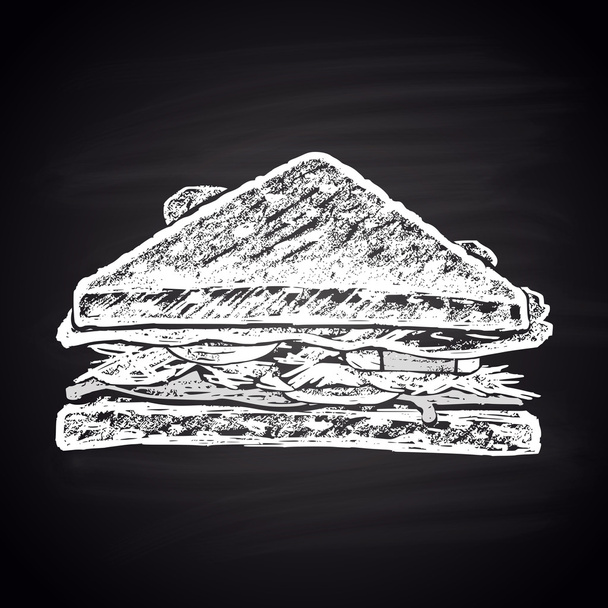 бутерброд з тунцем, фаст-фудом
 - Вектор, зображення